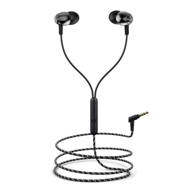 boAt Bassheads 162 in Ear Wired Earphones with Mic (Active Black)