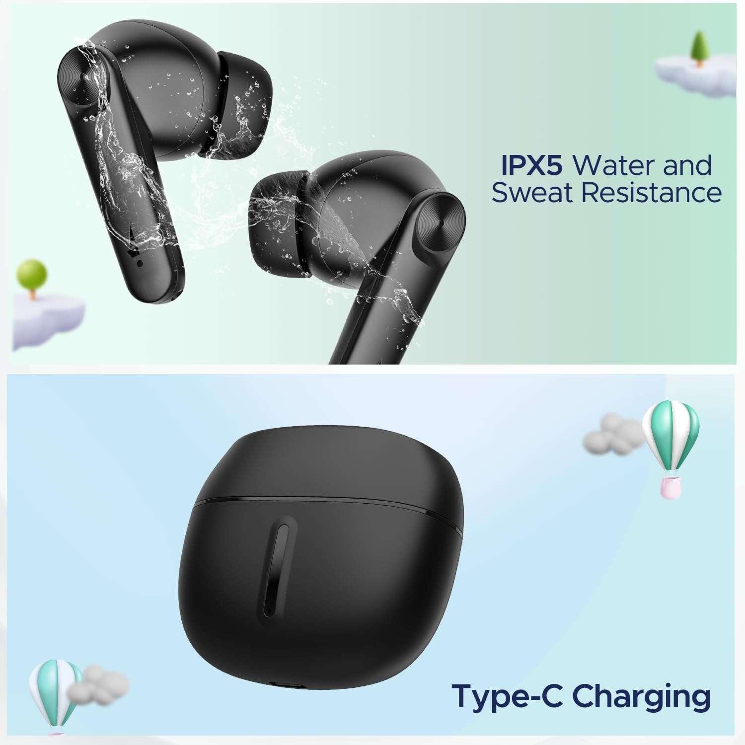 Boat Airdopes Max Tws Earbuds With 100 Hrs Playtime Quad Mics With Enx