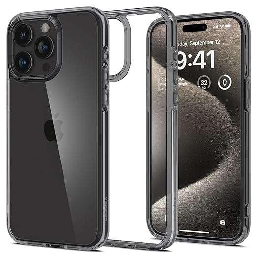 Spigen Ultra Hybrid Back Cover Case Compatible with iPhone 15 Pro