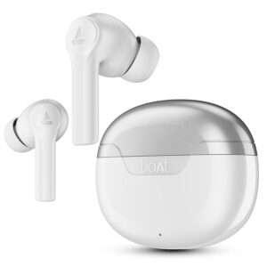 boAt Airdopes 300 Premium Truly Wireless in Ear Ear Buds w/ 4 Mics AI-ENx, Spatial Audio, 50HRS Playtime (Colour White)