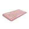 Logitech Pebble Keys 2 K380s, Multi-Device Bluetooth Wireless Keyboard with Customisable Shortcuts, macOS, iPadOS, Android, Chrome OS - Tonal Rose