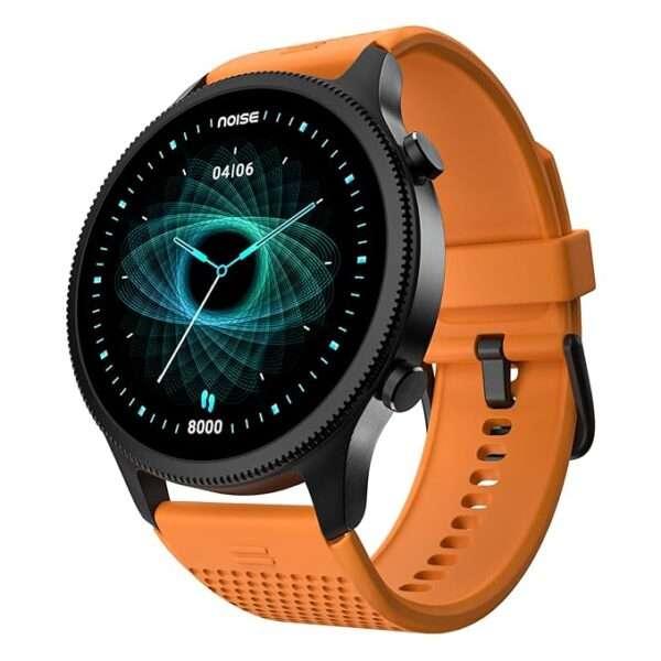 NoiseFit Halo 1.43" AMOLED Display, Bluetooth Calling Round Dial Smart Watch, Smart Gesture Control, 100 Sports Modes (Fiery Orange)