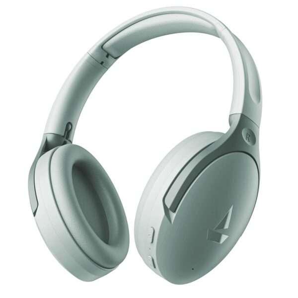 boAt Rockerz 551 ANC w/Hybrid Active Noise Cancellation Up to 100H Playtime, ASAP Charge, Ambient Sound Mode & Dual EQ Modes, ENx Technology Over Ear Headphones(Sage Green)