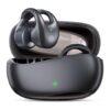 EDYELL Open Ear Clip Wireless Earbuds Bluetooth 5.4, Clip on Earbuds, Lightweight Comfort, 80H Play, Built-in Mic (Black)