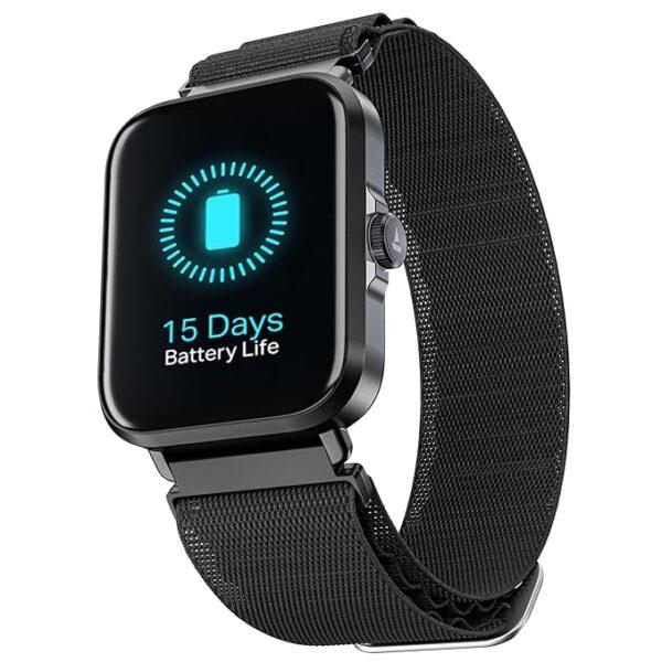 boAt New Launch Storm Infinity w/15 Days Extensive Battery fueled by Huge 550mAh Battery, Fast Charge, Sports Strap,1.83”(4.65cm)HD Display, Men & Women (Black)
