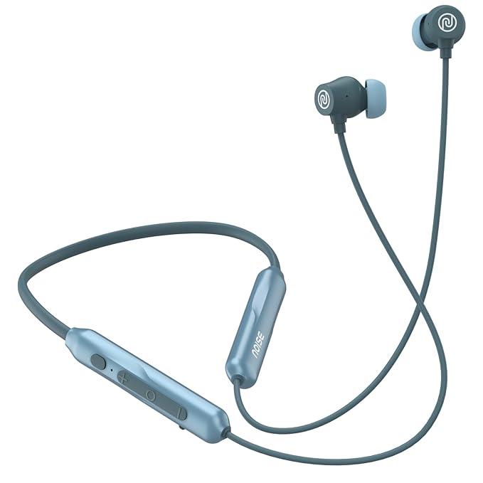 Noise Airwave Pro Bluetooth in Ear Neckband with Upto 32 dB ANC, 60H of Playtime, Dual Device Pairing, 3 Mic ENC for Calling, Low Latency(Upto 40ms), 13mm Driver  (Metallic Blue)
