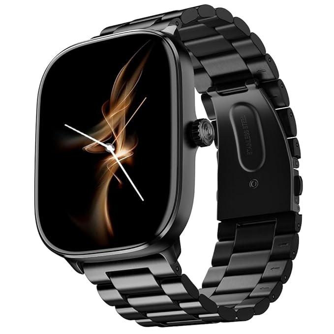 Noise New Macro Smart Watch with 2.0” HD Display,Metallic Finish BT Calling, Functional Crown, 7 Days Battery Life (2 color option)
