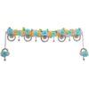 Rose Toran and Latkan for Home Door Entrance & Diwali Festival Decoration Wall Door Hanging Bandhanwar Latkan - Blue, Set of 3