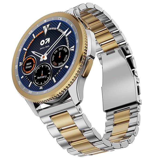 GOBOULT Newly Launched Pyro Smartwatch 1.43'' AMOLED Screen, BT Calling 5.3, 600 Nits Brightness, IP68, 150+ Watchfaces, 120+ Sports Modes, AI Voice Assistant, SpO2 Monitoring (2 color option)