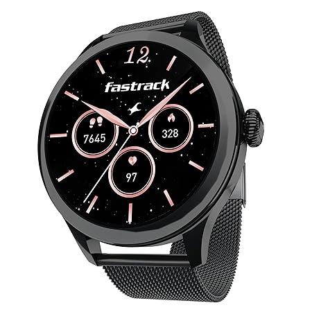 Fastrack Noir Pro 1.19" Super AMOLED Metal Smart Watch with 1000 Nits Brightness, BT Calling, 24/7 Health Suite (3 color option)