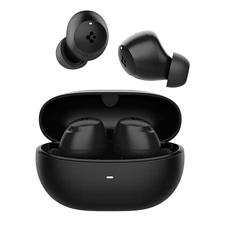 Spigen Audio Newly Launched SA-TW P10 True Wireless in Ear Earbuds with 30H Playtime, Upto 40dB 4 Multi-Mode ANC Pro (Black)