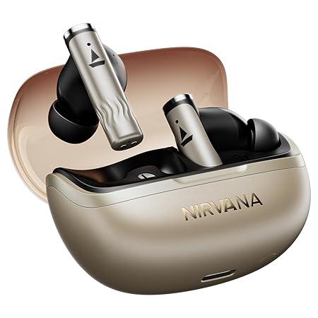 boAt Nirvana Zenith Pro (2025), 50dB Hybrid Adaptive ANC, Spatial Audio, Hi-Res Audio LDAC, 6Mics AI-ENx, 80 Hrs Battery, Bluetooth Earbuds (3 color option)