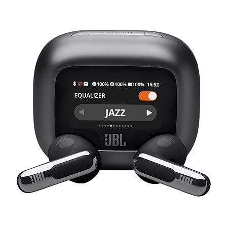 JBL New Launch Live Flex 3, Hi-Res Audio True ANC TWS,Smart Case with Touch Display,50H Playtime,Wireless Charging,6 Mic,Multipoint Connection,Ip55 Proof (2 Color options)