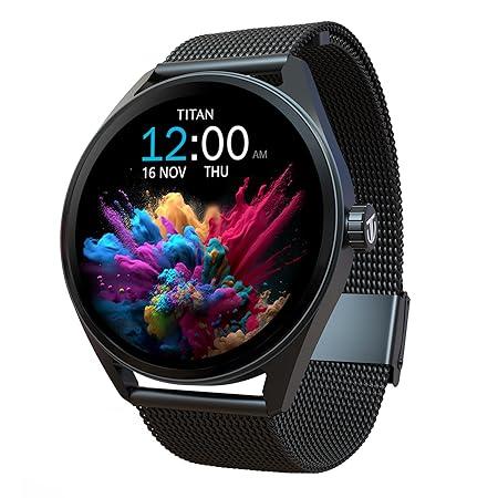 Titan Crest 1.43” AMOLED Smart Watch with BT Calling, AI Morning Briefs, Functional Crown, Health Tracking, Smartwatch for Men and Women (6 Color Options)