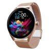 Titan Crest 1.43” AMOLED Smart Watch with BT Calling, AI Morning Briefs, Functional Crown, Health Tracking, Aluminium Body, 100+ Sports Modes, Smartwatch for Men and Women (Rose Gold)