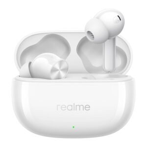 realme Buds T200x True Wireless Earbuds with 12.4mm Dynamic Bass Drivers, 25 dB ANC, Quad Mic, 45ms Latency, Upto 48 Hrs Playback, Fast Charge, IP55 Rated, BT 5.4 (White)