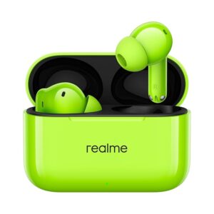 realme Buds T200 True Wireless Earbuds with Hi-Res Audio, 12.4mm Dynamic Bass Drivers, 32 dB ANC, Upto 50 Hrs Playback, Fast Charge, IP55 Rated, BT 5.4 (Green)