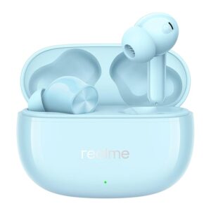 realme Buds T200x True Wireless Earbuds with 12.4mm Dynamic Bass Drivers, 25 dB ANC, Quad Mic, 45ms Latency, Upto 48 Hrs Playback, Fast Charge, IP55 Rated, BT 5.4 (Blue)