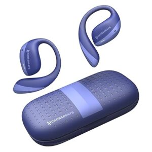 CrossBeats Arc Buds OWS Open Ear Wireless Earbuds | 100hr Playtime | 14.2mm Drivers IPX5 Rating Type-c Fast Charging (Blue)